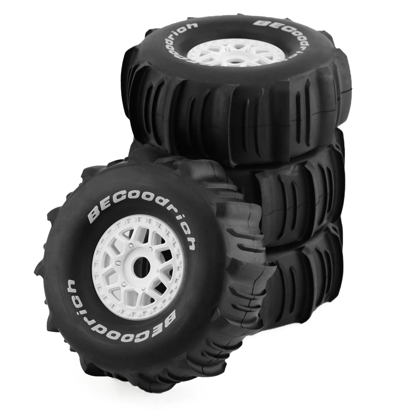 4PCS 1/7 RC Sand Tires 138mm OD 17mm Hex for ARRMA Mojave Traxxas UDR