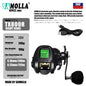 SAMOLLA Baitcasting Fishing Reel Electronic Big Led Screen High Speed 7.2:1 10kg Saltwater Waterproof Cast Drum Wheel Casting-EXPROTAS