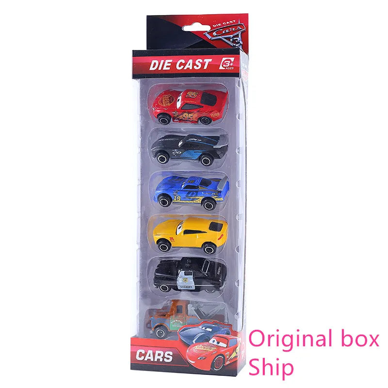 Disney Pixar Car 3 6/7pcs Set Lightning McQueen Jackson Storm Mack Uncle Truck 1:55 Dietcast Metal Car Model Children's Toy Gift-EXPROTAS