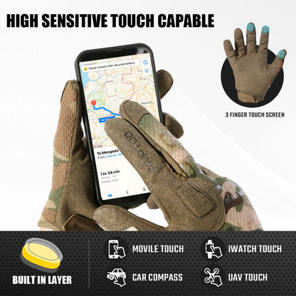 Tactical Full Finger Gloves Touch Screen Airsoft Military Combat Shooting Gear