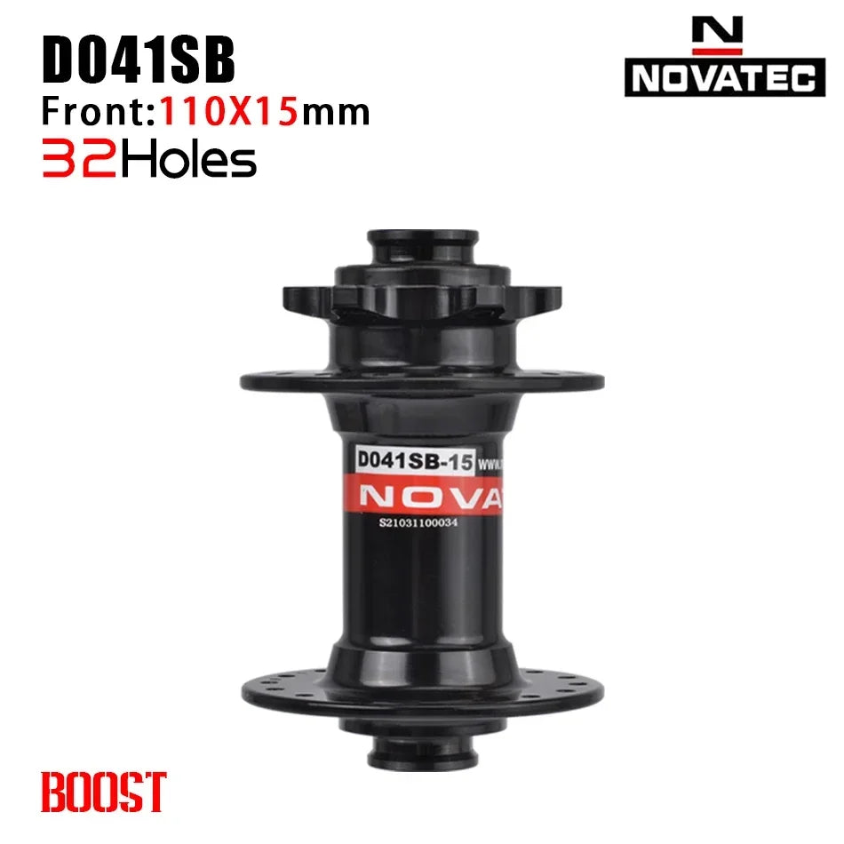NOVATEC D041SB D042SB MTB Hub 28/32/36H 6-Bolt HG for 8-12 Speed