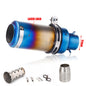 Universal Stainless Steel Slip-On Exhaust Muffler Carbon Look with DB Killer 51-60mm