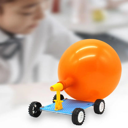 Balloon Powered Car 3D Puzzle Science Experiment Toy for Kids DIY Racer