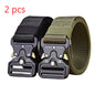 Men's Buckle Tactical Belt Red Ears Plastic Multifunctional Military Canvas