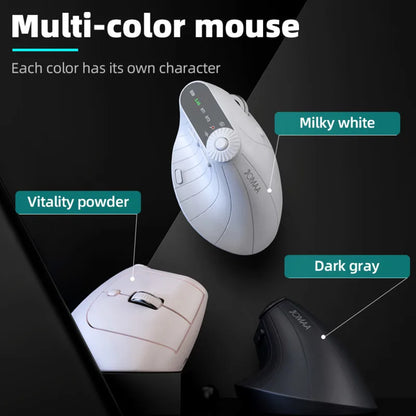 Wireless Vertical Mouse Rechargeable Ergonomic Optical Mice with Adjustment Knob