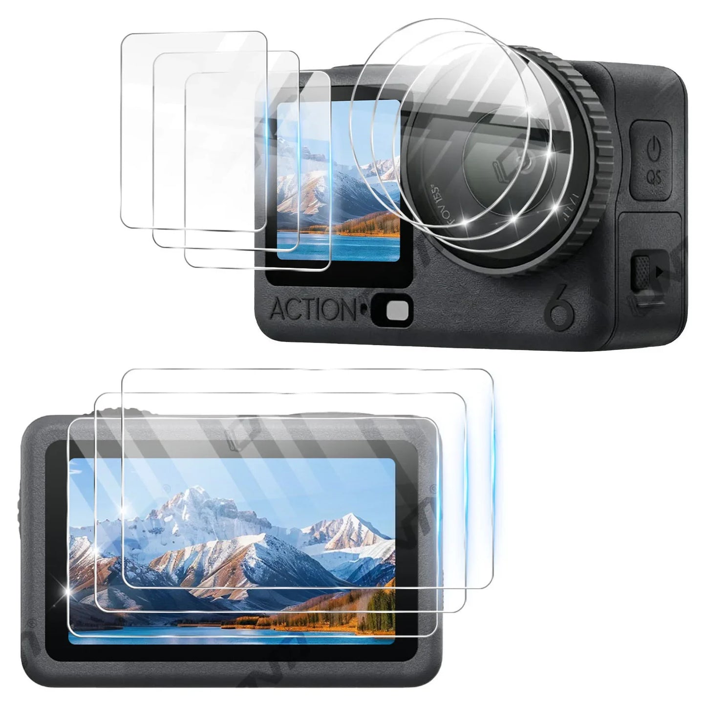 Screen Protector for DJI Osmo Action 6 Tempered Glass Lens Accessories
