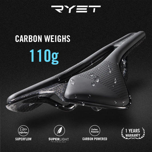 RYET Superlight Racing Saddle | 7×9mm/7×7mm Road MTB Seat Cushion Bike Fit