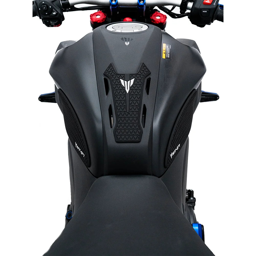 Yamaha MT-07 Side Fuel Tank Pads Rubber Protector Stickers 2024-2026