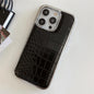 Colourful Crocodile Leather Case for iPhone 11-17 Air Pro Max Plus Shockproof
