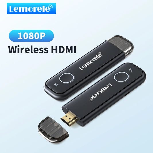 Lemorele 50M Wireless HDMI Transmitter Receiver 1080P Display Dongle Extender AV Adapter for Laptop TV Projector Monitor-EXPROTAS