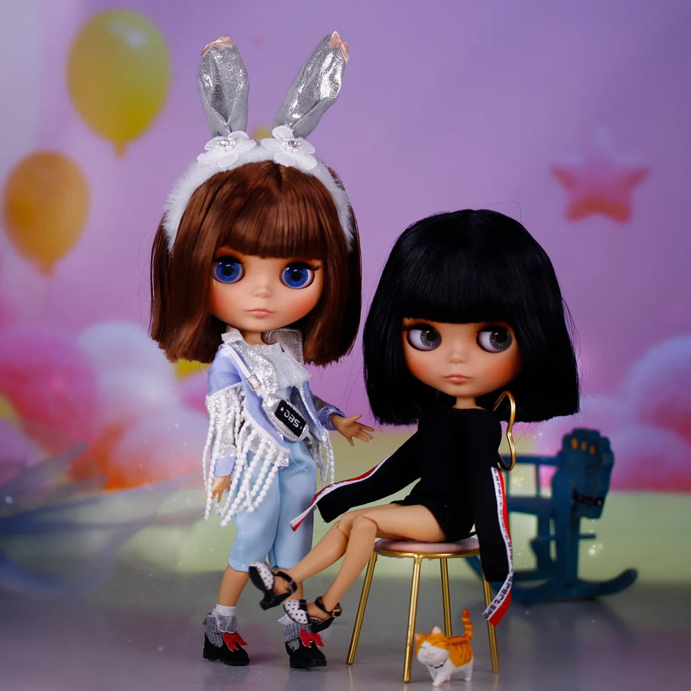 ICY DBS Blythe Doll Tan Skin Matte Face 1/6 BJD Joint Body Neo BL2240