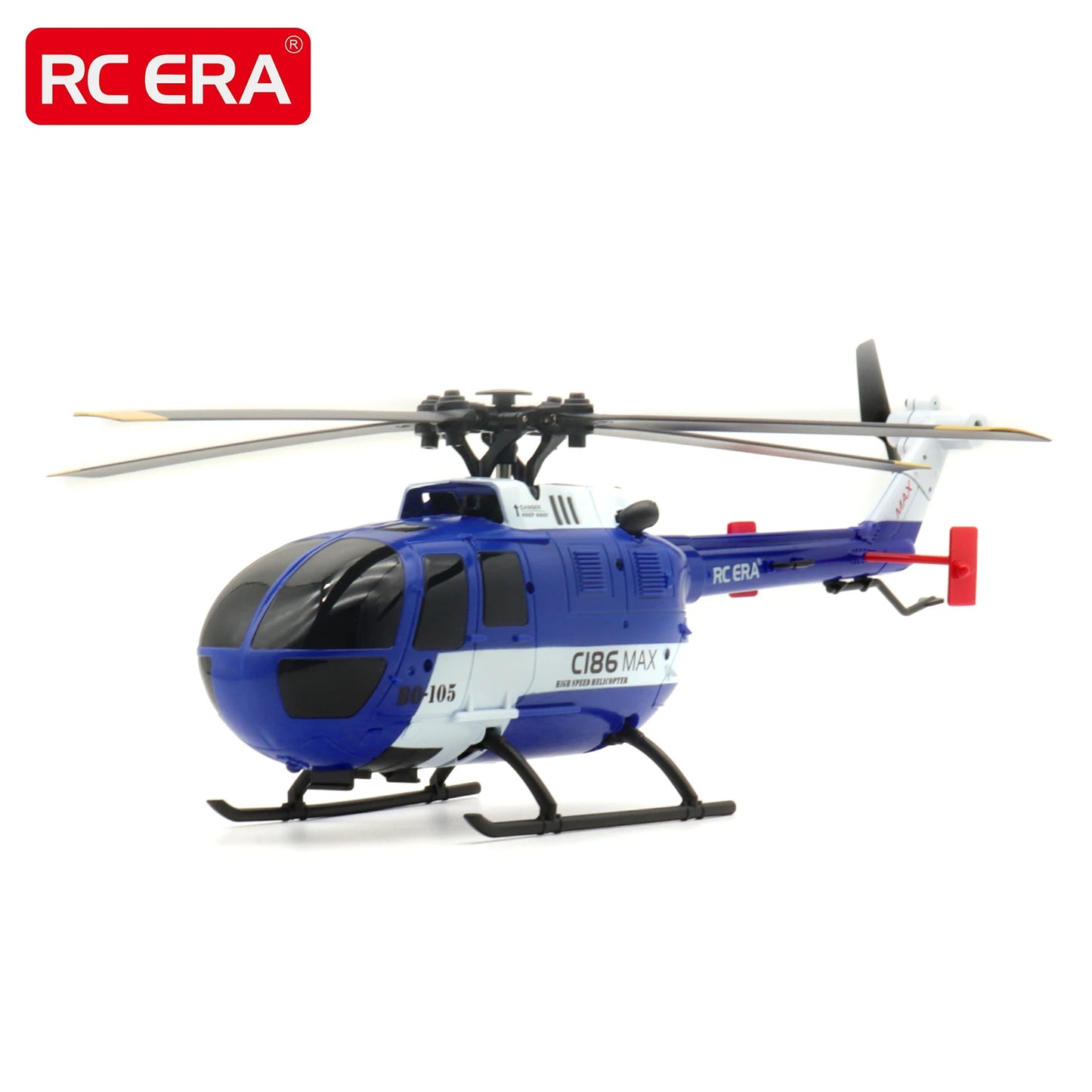 RC ERA C186 MAX BO105 4CH RC Helicopter Optical Flow Gyro Stabilized Adult Model