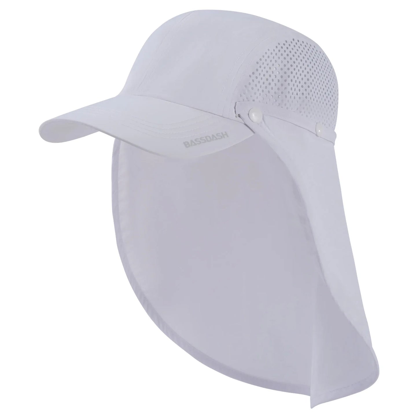 BASSDASH UPF 50+ Fishing Hat Foldable Cap with Removable Neck Flap