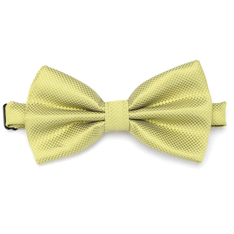 Bow Tie Solid Color Adjustable Wedding Party Ties for Men Women