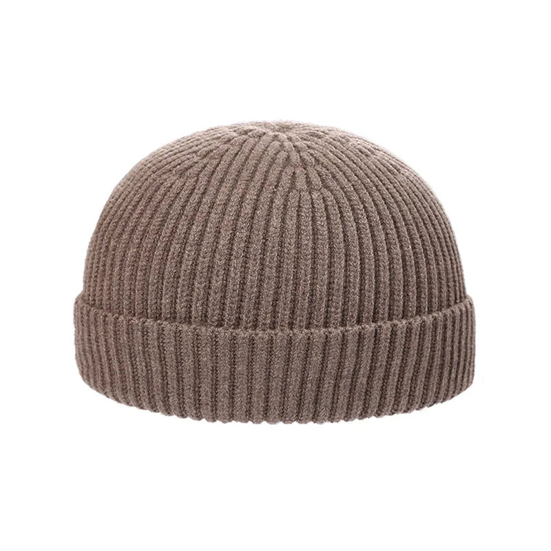 Winter Wool Knitted Beanie Hat Men Women Warm Cap Unisex Skull Cap