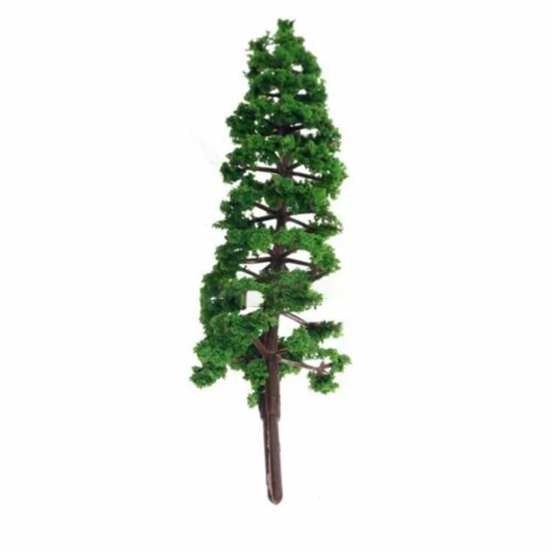 10 Model Trees Pine Scenery for Train Railway Layout Wargame Diorama