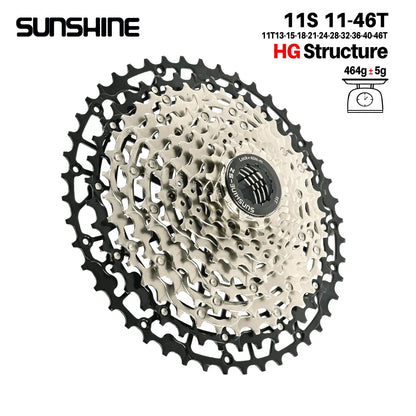 SUNSHINE Ultralight MTB Bike Cassette HG 9–13 Speed Carbon Steel Sprocket - EXPROTAS