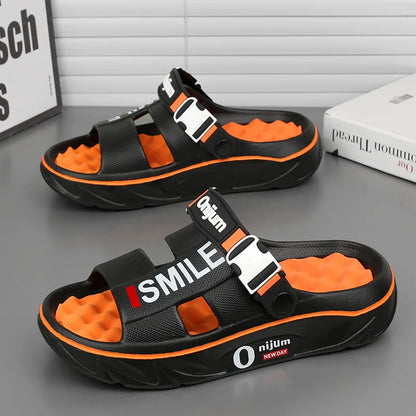 2025 Men’s Massage Slippers Soft Slides Indoor Outdoor Sandals Clogs Unisex