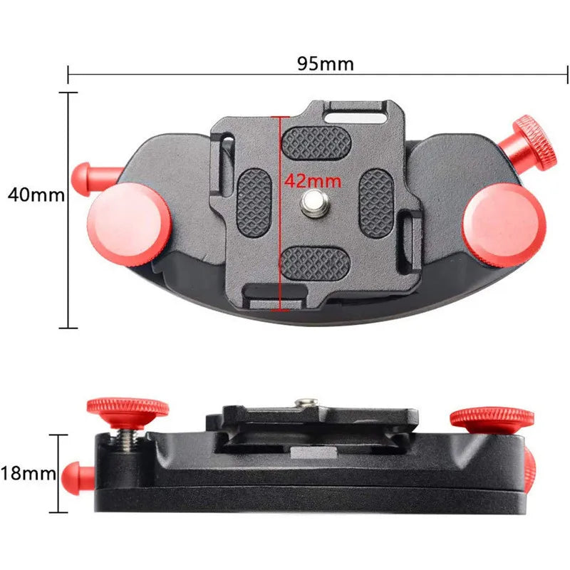 Camera Waist Belt Clip Quick Release Buckle Backpack Shoulder Strap Mount Holder