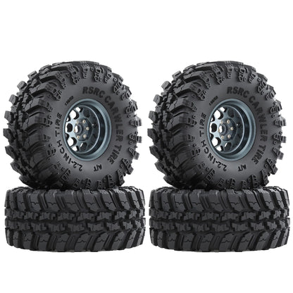 4PCS Beadlock RC Wheel Rims 2.2" for 1/10 Crawler SCX10 TRX4 TRX6