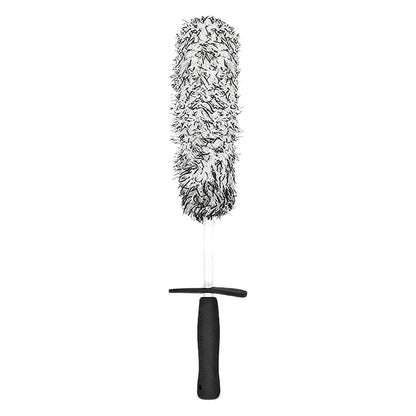 Car Wash Brush Long Handle Plush Cleaning Tool for Rims Spokes Barrel