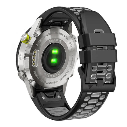 26mm Fit Silicone Strap Band For Garmin Fenix 7X 6X Pro 5X Plus