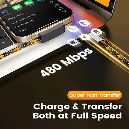 USB Type Cable 100W Fast Charging 90 Degree Right Angle Data Lead
