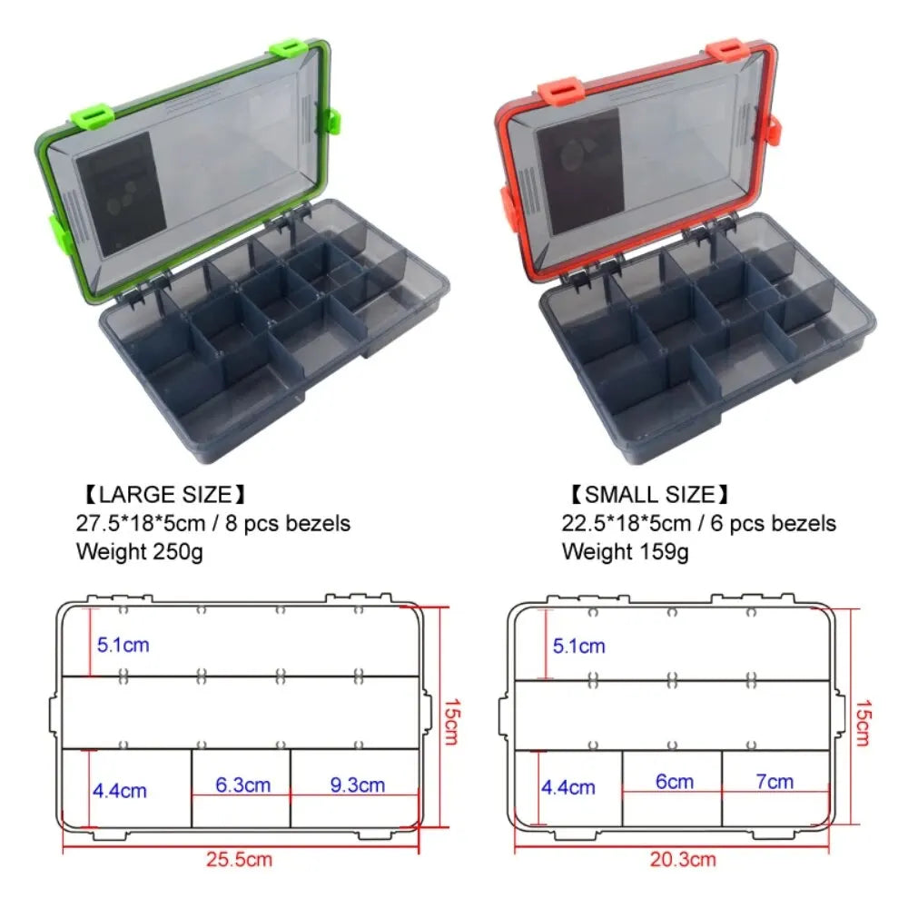 Fishing Tackle Box Waterproof Large Capacity Lure Hook Bait Storage Case