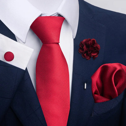Men's Pocket Square Cufflink Tie Set Wedding Accessories by EXPROTAS