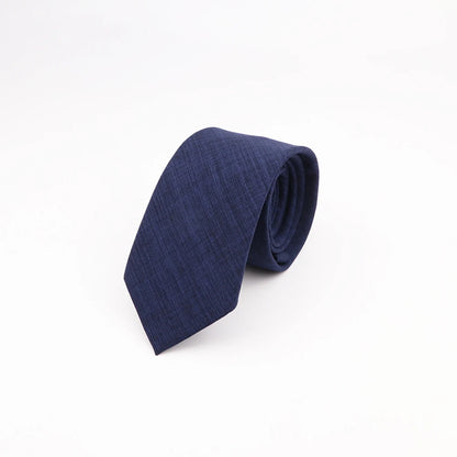 Mens Slim Solid Colour Tie 6.5cm Wedding Party Classic Necktie