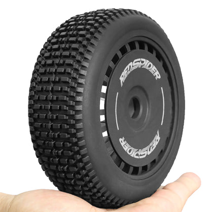RED SPIDER 1Set RC Wheel Tires 17mm Hex for 1/8 Off Road Car ARRMA Typhon HPI