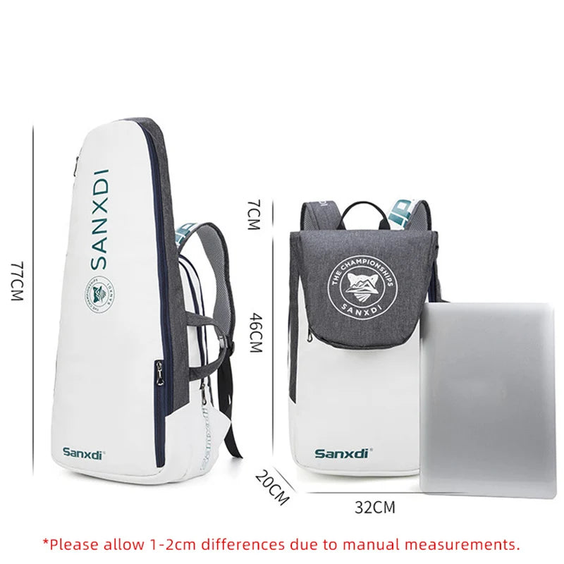 Foldable Tennis Paddle Backpack Squash Badminton Racket Bag Padel Racquetball Carrying Handbag Man Large Capacity Sports Bags-EXPROTAS