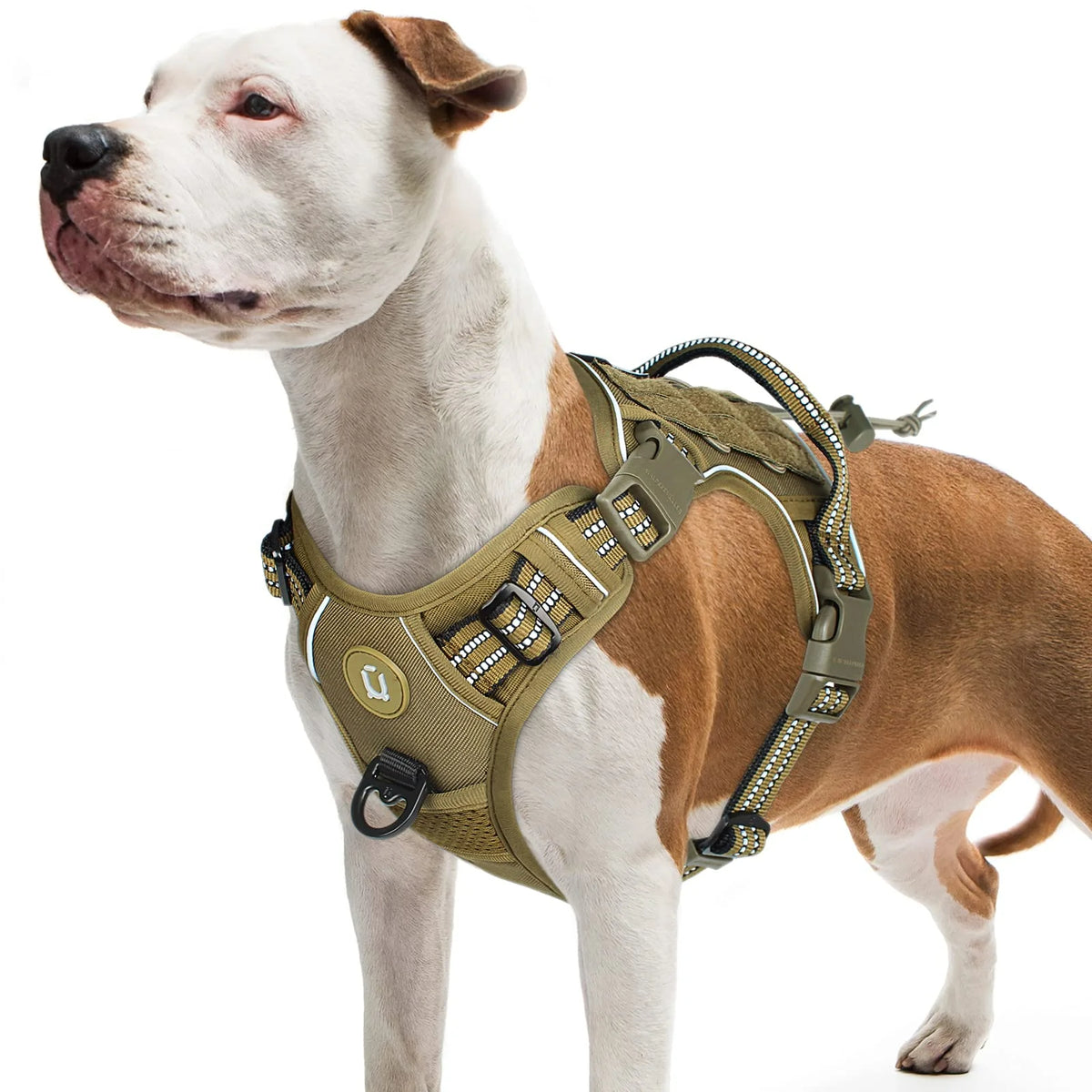 Tactical Dog Harness Adjustable No Pull Reflective Vest for Medium Large Dogs