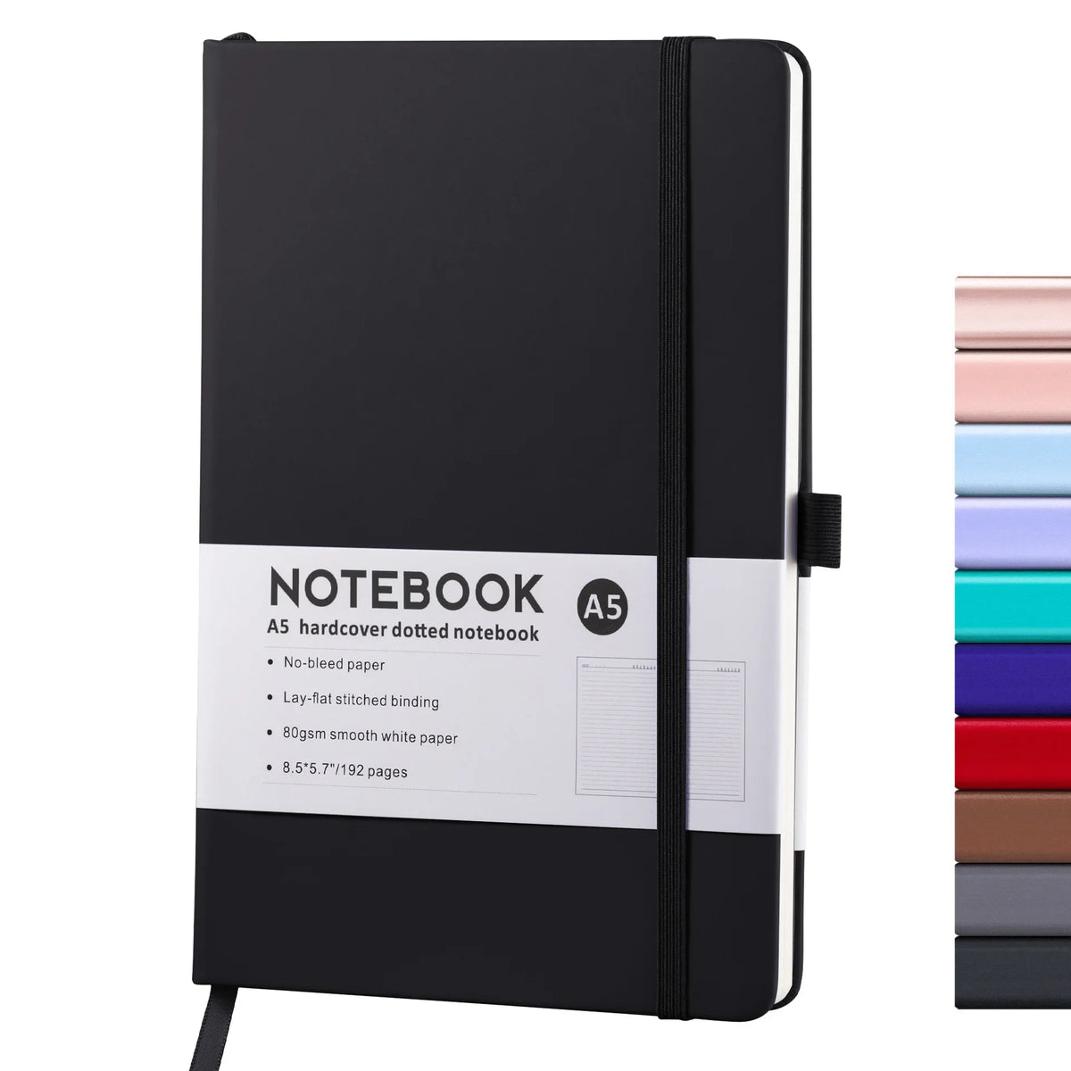 A5 Notebook Note Pad Lined Journal Diary Hardback Ruled Notepad School Supplies