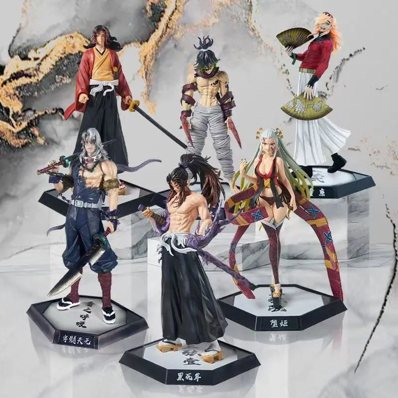Demon Slayer Tanjiro Nezuko Zenitsu Inosuke PVC Anime Action Figure Set