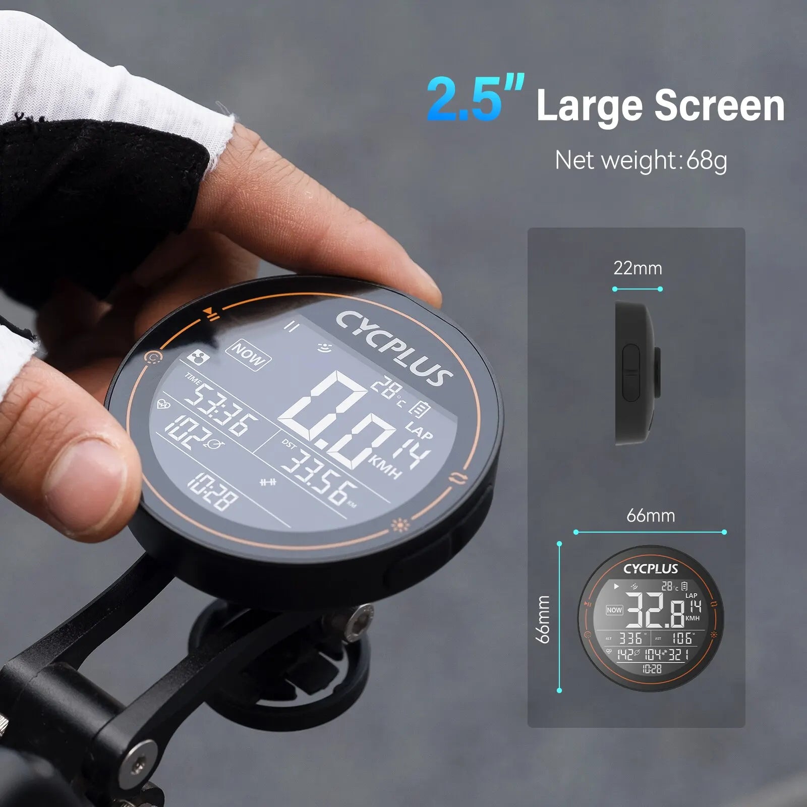 CYCPLUS M2 Wireless GPS Bicycle Computer ANT+ Bluetooth Cycling Road Bike MTB Waterproof Speed Meter Cadence Power Accessories-EXPROTAS