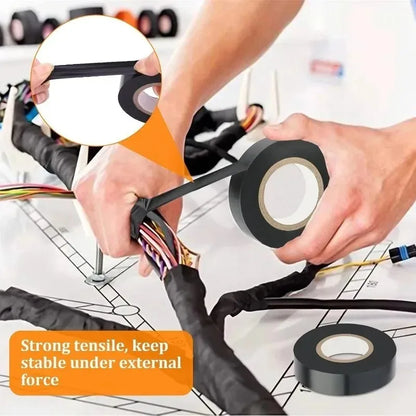 Electrical Insulation Tape 10/100M Black Flame Retardant Waterproof Adhesive