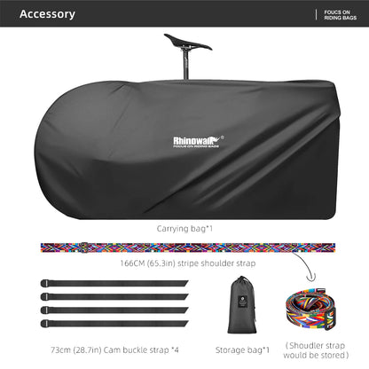 Portable Water-Resistant 700C Bike Storage Bag for Road and MTB Cycling Travel Transport