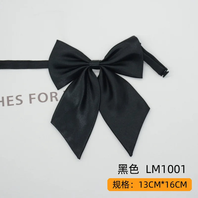 Women Butterfly Bow Ties Solid Silk Necktie Formal Accessory for Events