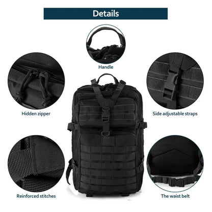 Waterproof Backpack Bag 25L/50L Tactical Outdoor Hiking Rucksack Camping