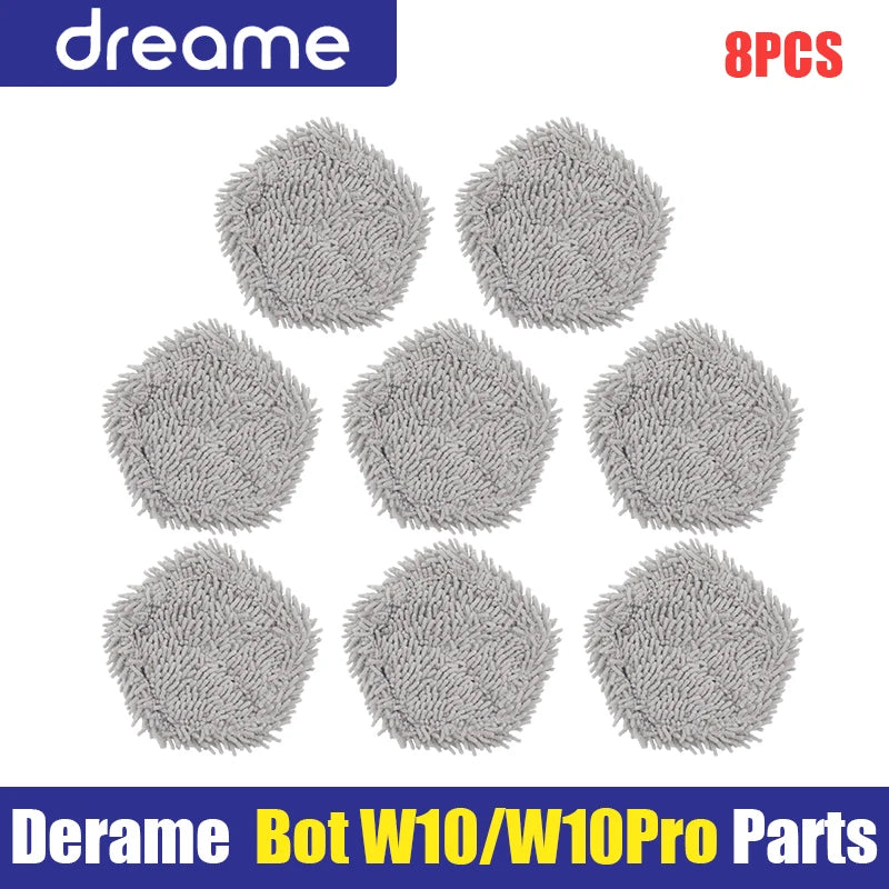 Main Side Brush Filter Mop Cloth for Dreame W10 Robot Vacuum Parts