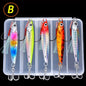 5pcs Metal Jig Fishing Lure Weights 7g-40g Trolling Hard Bait Bass Fishing Bait Tackle Trout Jigging Lure Jigs Saltwater Lures