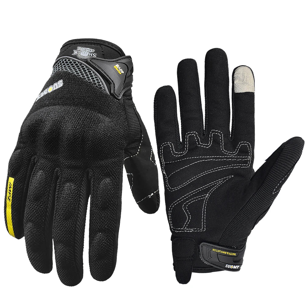 Mesh Motorcycle Gloves Suomy Summer Touchscreen Breathable Moto Motocross