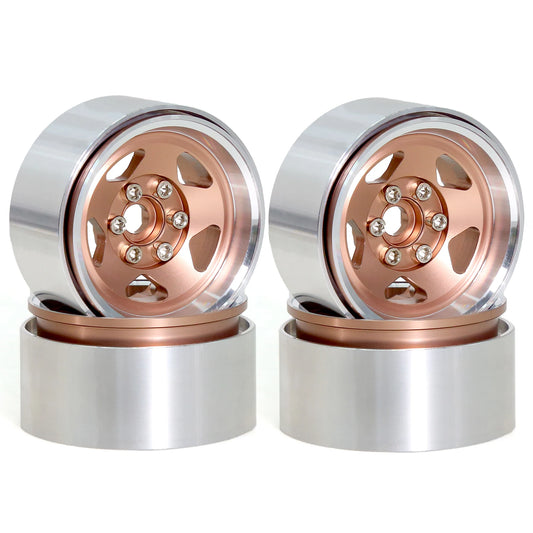 4pcs 1.9" Beadlock RC Wheel Rims for 1/10 Crawler SCX10 II III TRX4 D90 Set