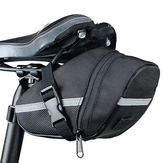 Waterproof Nylon Bike Saddle Bag Rear Seat Tool Pouch for MTB Cycling