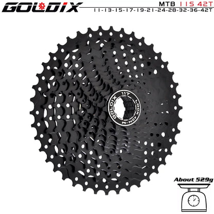 GOLDIX MTB Cassette | 8–12 Speed 40T–52T Freewheel Sprocket for Shimano/SRAM