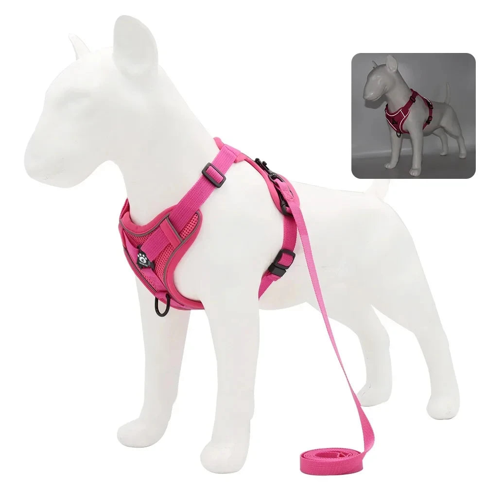 Dog Vest Strap Harness Reflective Adjustable Padded for Puppy and Cats