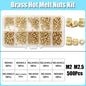 M2–M8 Brass Heat Insert Nut Set for 3D Print Hot Melt Threaded Embed