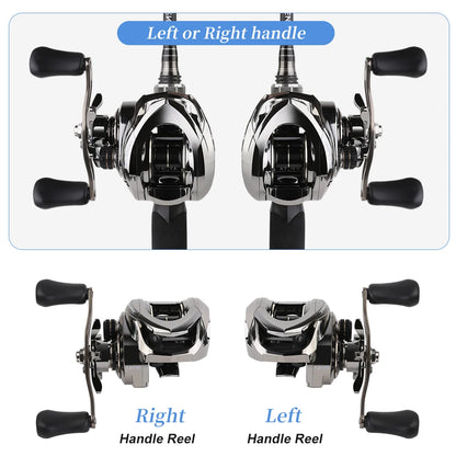 Baitcasting Reel 7.2:1 Billings AT Series 5+1BB 18lb Drag Fresh Saltwater