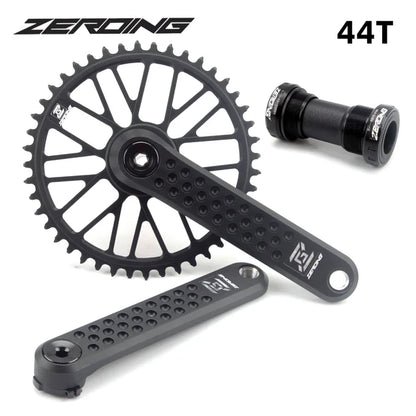 ZEROING Road Folding Bicycle Crankset 10/11/12speed Single Chainring 40/42/44/46/48T With Bracket Bottom BSA For Gravel Bike-EXPROTAS